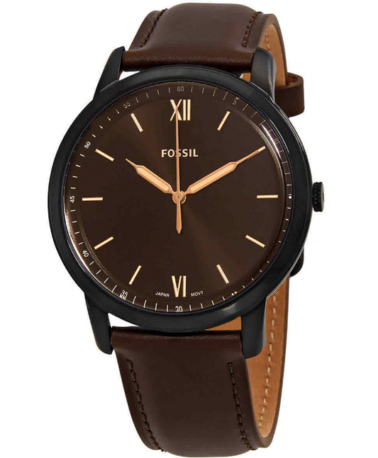 The Minimalist 3H Quartz Brown Dial Men's Watch