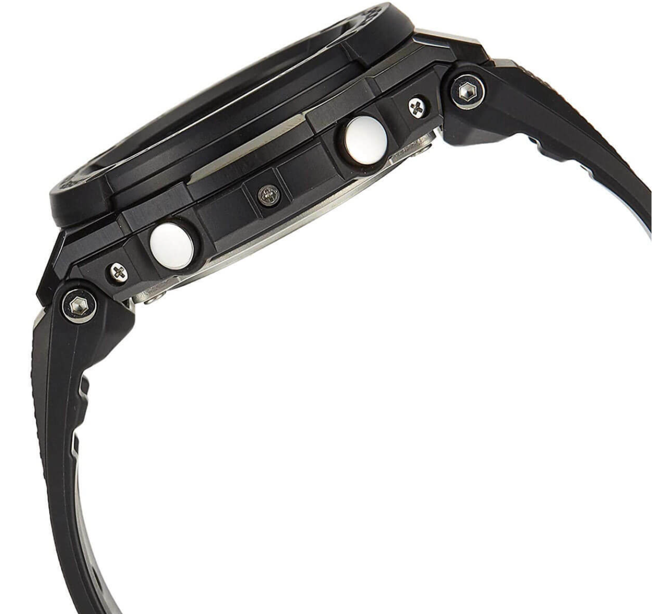 Casio Men's Watch G-Shock Quartz Analog-Digital Dial Black Resin Strap GSTS100G-1B