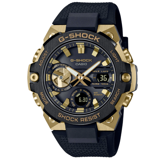G-Shock GSTB400GB-1A9 G-STEEL Black and Gold Series Tough