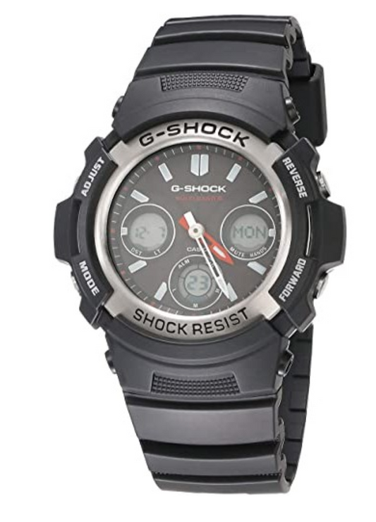 CASIO G-Shock Multi-Function Analog-Digital Black Resin Men's Watch AWGM100-1ACR