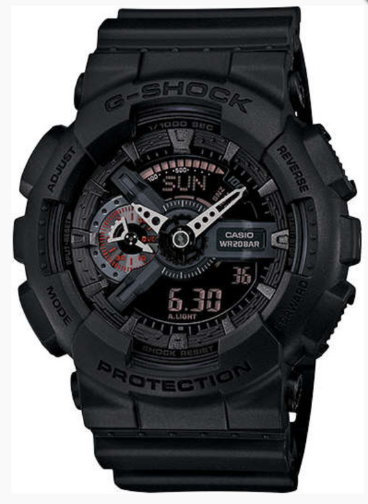 Casio G-Shock Analog/Digital Watch Black Resin GA-110MB-1A
