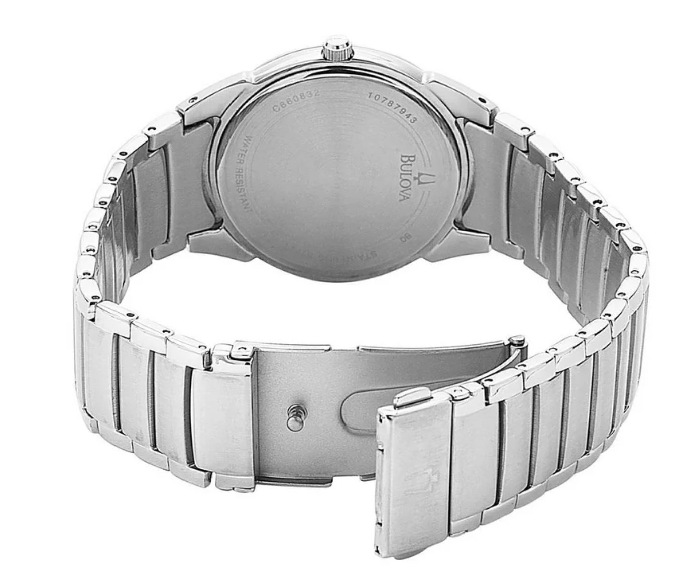 Bulova 96B015 Men's Silver Watch