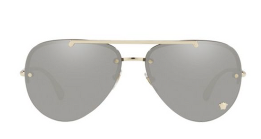 Versace ‎ VE2231 12526G Women's Sunglasses with Pale Gold Frame
