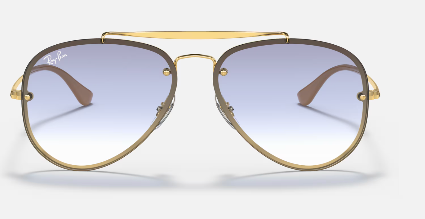 Gold Metal Round Frame Blue Light Glasses | New Look