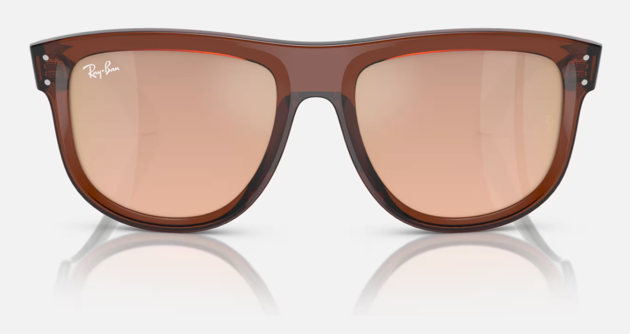 ray ban BOYFRIEND REVERSE sunglasses with Transparent Light Brown Injected frame