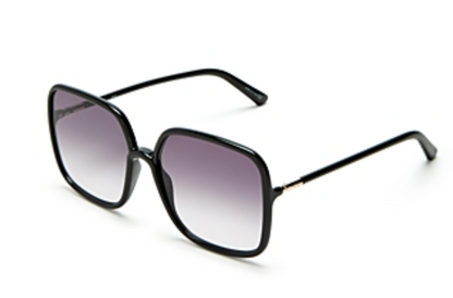 Dior Stellaire1 59/145mm Black Square Sunglasses with Gradient Pink.