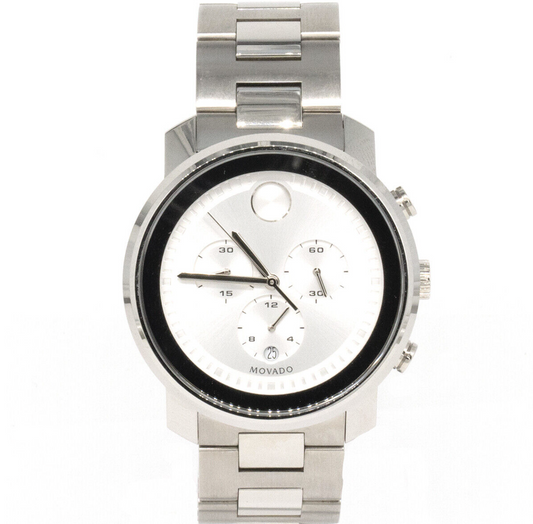 Movado 3600276 44mm Silver Stainless Steel Case and Strap Men's Wristwatch