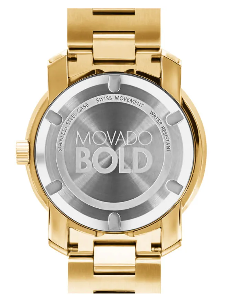 Movado BOLD Metals Yellow Gold Ion Plated Men’s Watch 3600258