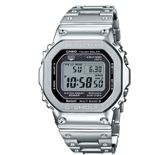 Casio G-SHOCK GMW-B5000D-1JF Radio Solar Watch - Silver