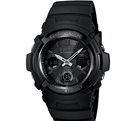 Casio Men's Watch G-Shock Ana-Digital Tough Solar Power Black Strap AWGM100B-1A